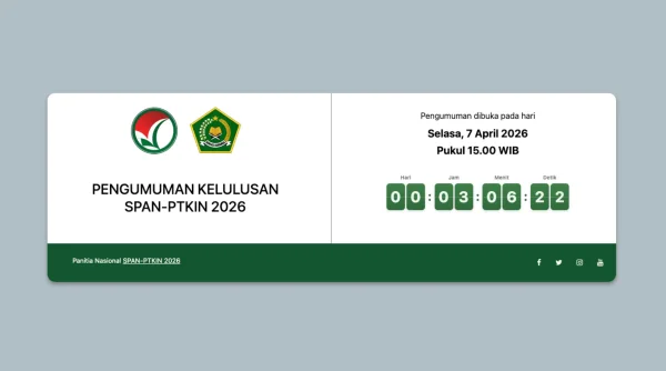 Pengumuman Hasil SPAN-PTKIN 2026 Diumumkan Sore Ini