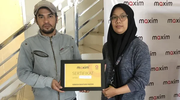 Kecelakaan di Jalan, Driver Maxim Dapat Santunan Rp6 Juta