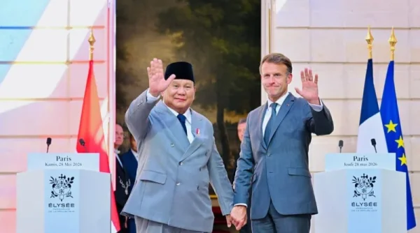 Prabowo dan Macron Perkuat Kerja Sama IEU CEPA di Paris