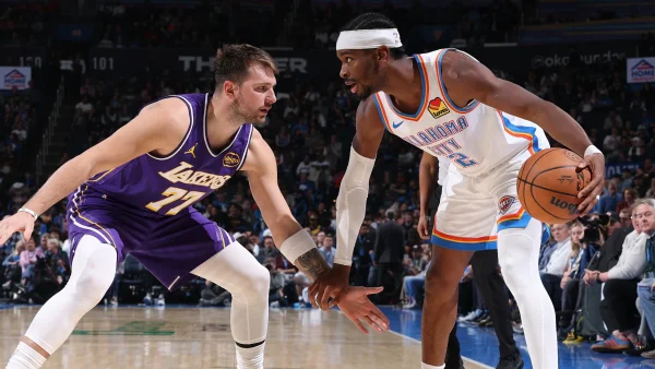 Oklahoma City Thunder Tumbangkan Los Angeles Lakers di Gim 1