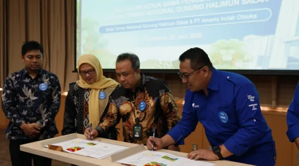 Otsuka-TNGHS Jalin Kerja Sama untuk Kelestarian Kawasan Hutan