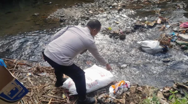 Mayat Bayi dalam Kantong Ditemukan di Sungai Cipelang Sukabumi