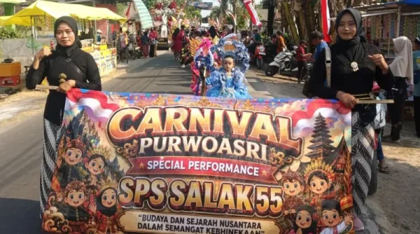 SPS Salak 55 Tanamkan Cinta Budaya Lewat Karnaval HUT RI ke-81