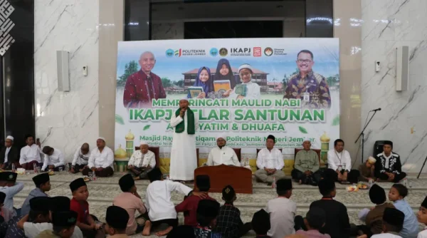IKAPJ Santuni 448 Anak Yatim dan Dhuafa dalam Peringatan Maulid Nabi di Polije