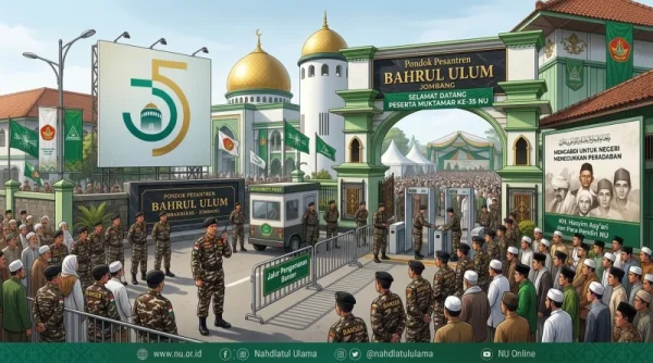 Ribuan Banser dan Pagar Nusa Perketat Pengamanan Muktamar NU